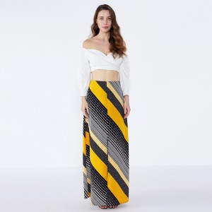 กระโปรง Wave Point Fringes Indian Lehenga Fashion Maxi Maxi Skirt